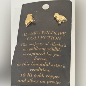 Small Bird Stud Earrings